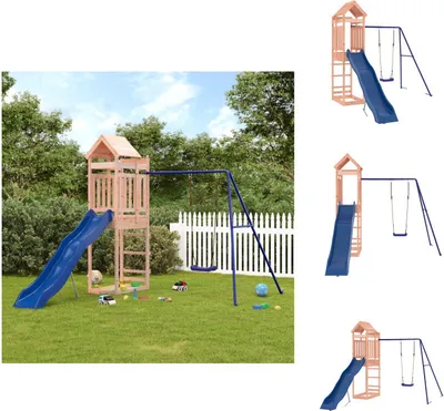 Produktbild von vidaXL Spielturm Massivholz Douglasie -  Schaukeln & Spieltürme