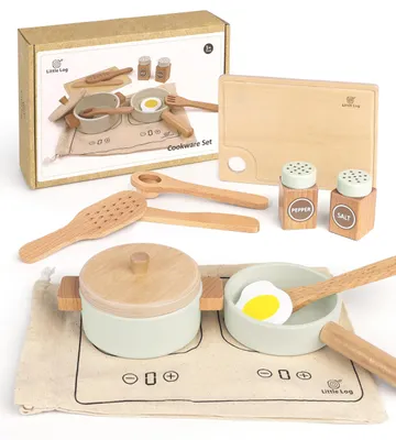 Zdjęcie produktu dla Zestaw kuchenki dla dzieci - 12-elementowy zestaw do zabawy