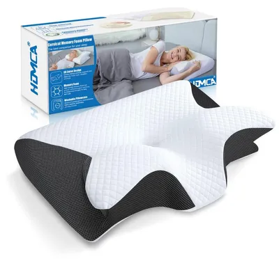 Immagine prodotto di Cuscino memory foam - Cuscino per il collo - Grigio - 60 x 40 cm