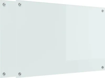 Image de vidaXL Dos de cuisine 2 pcs Blanc 90 x 60 cm Verre trempé
