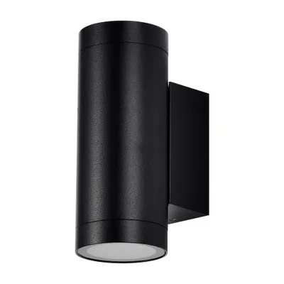 Obrázok produktu pre LED Solution Čierne fasádne svietidlo okrúhle 2x GU10 IP54 2971