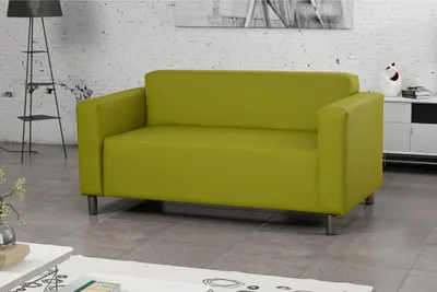 Produktbild von Sofa 2-Sitzer oliv 146 cm breit 70 cm tief 78 cm hoch Sitzhöhe 40 cm