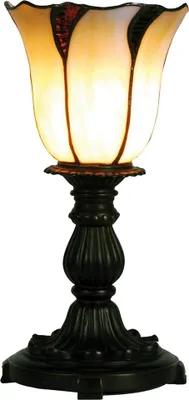 Immagine prodotto di Lampada da tavolo Tiffany Clayre & Eef Ø 16x32 cm Vetro beige marrone