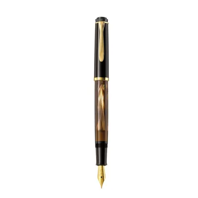 Produktbild von Pelikan Füllhalter M200 Braun-Marmoriert M im Etui