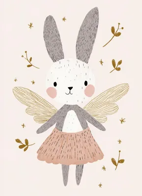 Image de Affiche 13 x 18 cm Motifs pour enfants, filles, pour chambre - Fée