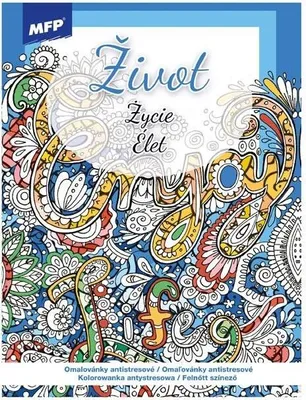 Produktbild von Anti-Stress Malbuch "Leben" 210x290mm 32 Seiten