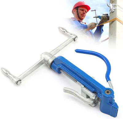 Productafbeelding van Kabelbinder Spanner - Staalkabel Tang - Bundelen en Bevestigen - Geïntegreerde Snijder - 4-20mm Bandbreedte - Blauw