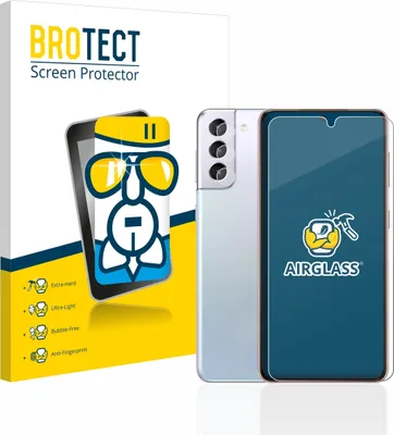 Produktbild von BROTECT Schutzglas für Samsung Galaxy S21 5G (Display+Kamera) Schutzfolie Panzer Folie Glas Display Schutz klar