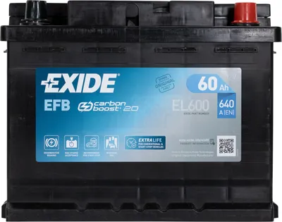 Obrázek produktu pro Exide start-stop  EFB 60Ah, 12V, EL600