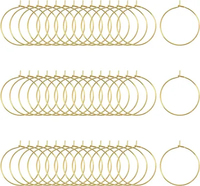 Produktbild von Weinglasanhänger – 25 mm – Glasmarkierung – Getränkeetiketten – Legierung – Anhänger – Getränkeanhänger – Wein – Cocktail – Champagner