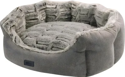 Produktbild von Nobby Hundebett Cacho oval hellbraun, Maße: 86 x 70 x 24 cm