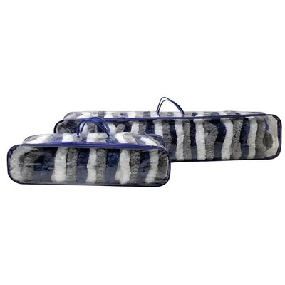 Produktbild von Türvorhänge Chenille Grau / Weiß 56 x 200 cm - Incasa
