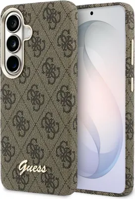 Obrázok produktu pre Puzdro GUESS vhodné pre SAMSUNG S26 GUHMS26S5P4FWMSW (4G Script kompatibilné s MagSafe) hnedé