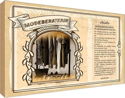 Produktbild von vianmo Holzschild 12x18 cm Modeberaterin Beruf Arbeit
