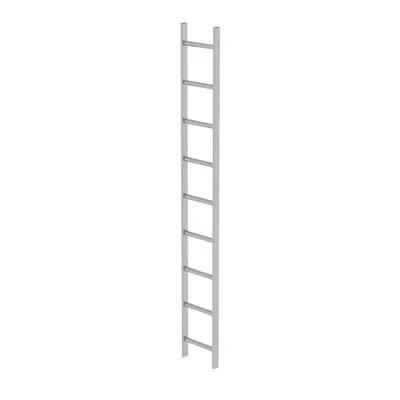 Produktbild von MUNK Schachtleiter aus Edelstahl 300mm breit 9 Sprossen 2,52m lang