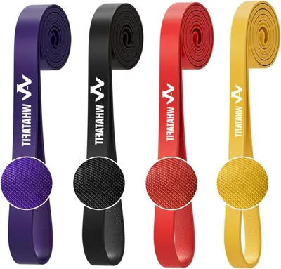Productafbeelding van Weerstandsbanden Set - Fitness Banden - Krachttraining Thuis - Natuurlijk Latex Materiaal - 5 Stuks - Multi-color