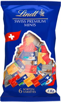 Obrázek produktu pro Čokoládové bonbóny Lindt v úložném sáčku