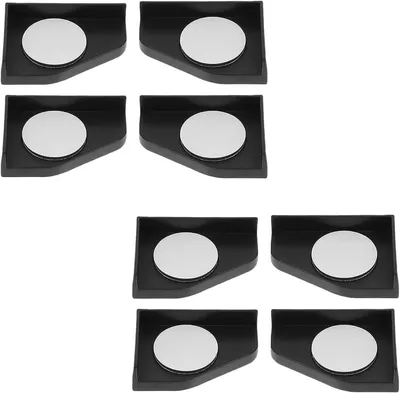 Immagine prodotto di 8 protezioni per acquari, antiscivolo, ammortizzanti, nere, per acquari