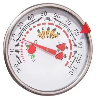 Image de Thermomètre en acier inoxydable - Thermomètre de cuisine - Sonde de 28 cm - Argenté