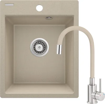 Produktbild von Granite sink with 1-bowl faucet