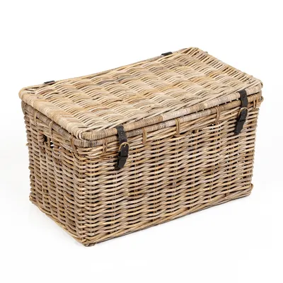 Produktbild von Rattan Truhe RESSY Grey ca. L80cm Couchtisch