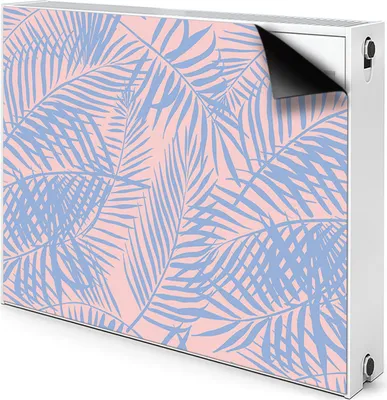 Produktbild von Magnet Heizkörperverkleidung Heizkörper-Abdeckung Heizung Heizkörper 80x60 cm  - Palmenblätter