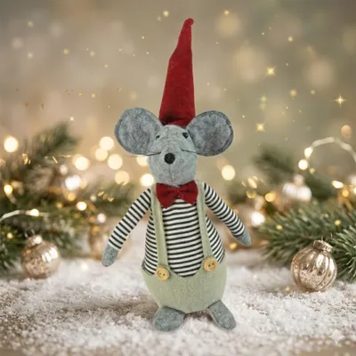 Produktbild von Winterliche Maus Ben ca. 30 cm - Weihnachtsdekoration