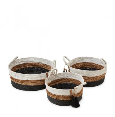 Produktbild von Riviera Maison - Korb-Set Semerang (3 Stk) aus Bananenrinde