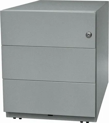 Obrázok produktu pre BISLEY mobilný podstavec Poznámka A4, 3 zásuvky ... 150 mm, strieborná