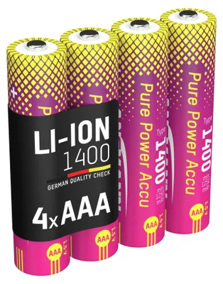 Produktbild von ANSMANN Pure Power Micro AAA 1400, hohe Kapazität und lange Laufzeit