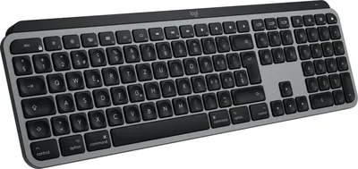 Produktbild von Logitech 920-009553, Volle Größe (100%), Kabellos, RF Wireless + Bluetooth, QWERTZ, Grau