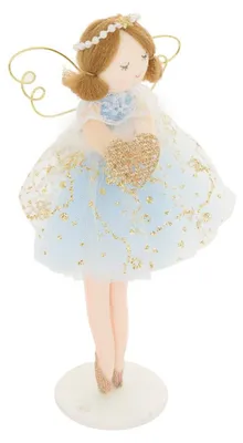 Produktbild von Bunter, stehender Weihnachtsengel, H. 19 cm