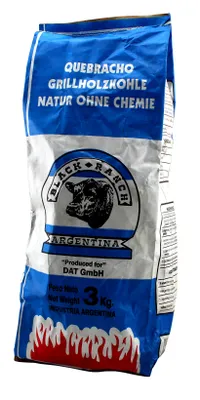 Produktbild von Black Ranch Quebracho Profigrillkohle Grillholzkohle 3 kg 100% Natur ohne chemie