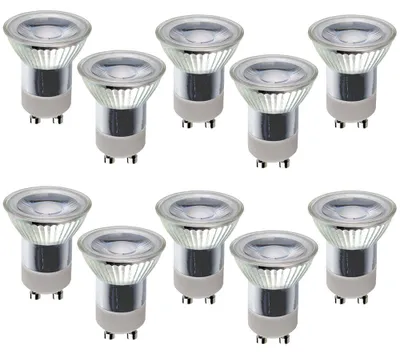 Produktbild von 10 x LED Leuchtmittel kleiner Reflektor MR11 3W = 35W GU10 230V 250lm warmweiß 3000K 36°