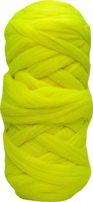 Filzwolle Neonfarben 1m Märchenwolle für Trockenfilzen und Nassfilzen Merino Mulesing frei Spinnen Meterware neongelb