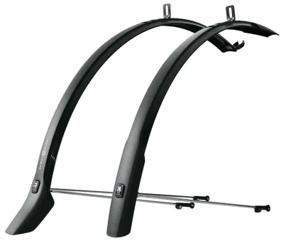 Produktbild von SKS 10998 Steckbleche Velo 42 Urban 28', 42mm, mit Strebensatz 28', schwarz (1 Paar)