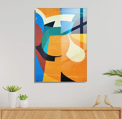Produktbild von Wallity, 1475- GLS2621, Bunt, Leinwandbilder, 45 x 65 cm, 100% getempertes Glas (Dicke: 4 mm)