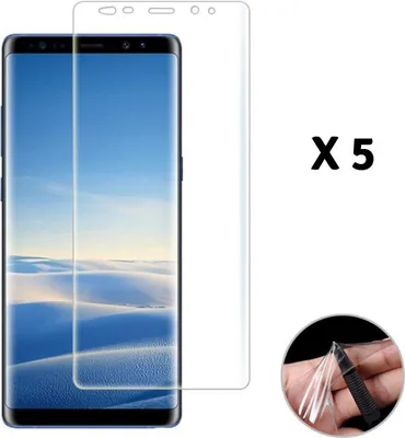 Immagine prodotto di Schermo protettivo per Samsung Galaxy NOTE 8 [5 pezzi] Pellicola protettiva in plastica trasparente flessibile Phonillico®