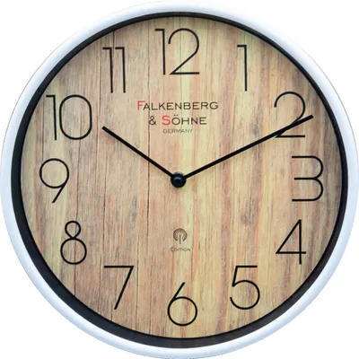 Produktbild von Design Funkwanduhr 30 cm Lautloses Quarzuhrwerk Funkuhr Geräuschlos - 4-MV2622-4