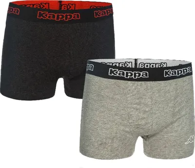 Produktbild von 2er Pack Kappa Trunk Boxershorts 005 anthrazit/grau XL