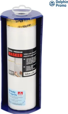 Productafbeelding van Blue Dolphin WASHI Masker Set: Afdekfolie met band, 140 cm x 23 m, inclusief dispenser