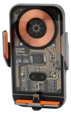 Produktbild von Kabelloses Autoladegerät mit automatischer Klemmung für Smartphones