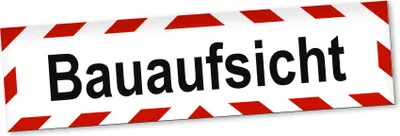 Produktbild von PantherPixel Bauaufsicht Magnetschild Auto Bauleitung Bauüberwachung Magnetfolie Geschenkidee 20 x 5 cm STANDARDFARBFOLIEN