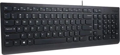 Produktbild von Lenovo 4Y41R64647, Volle Größe (100%), Kabelgebunden, USB, Plunger key switch, Schwarz