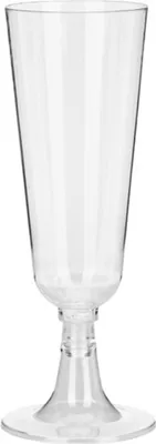 Produktbild von Transparente Plastik-Sektgläser, 150 ml, 8 Stück