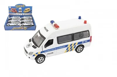 Obrázok produktu pre TEDDIES Auto polícia kov/plast 15 cm