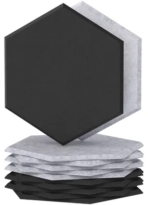 Obrázok produktu pre 12 akustických panelov, rozmery 30 × 26 × 1 cm, určených na zvukovoizolačné účely