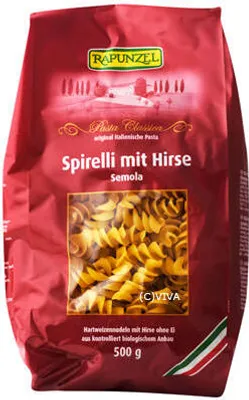 Produktbild von Rapunzel Spirelli mit Hirse Semola,