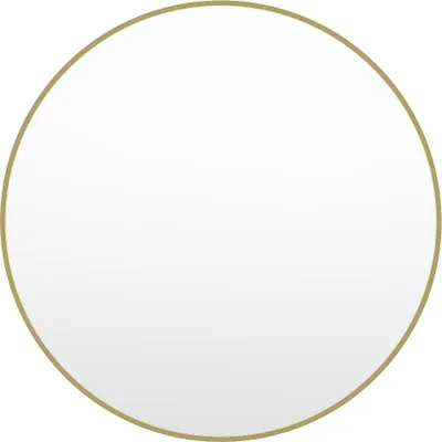 Produktbild von Großer runder Wandspiegel aus Metall - Durchmesser 150 cm - Gold - RONDIA