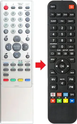 Produktbild von Fernbedienung passend für ORION 076R0NV021 | TV-26 | TV20RM10D